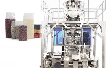 ავტომატური აგურის ტიპის ვაკუუმური ტომრის შემავსებელი მარცვლეულის შესაფუთი მანქანა