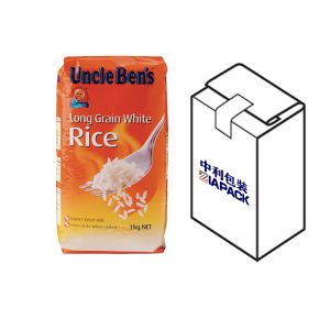 ბრტყელი ქვედა ჩანთა მარცვლეულის ზედა ეტიკეტით