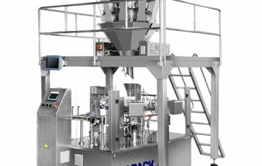 წინასწარ დამზადებული ჩანთა საკვები granule შევსების დალუქვა შეფუთვა მანქანა